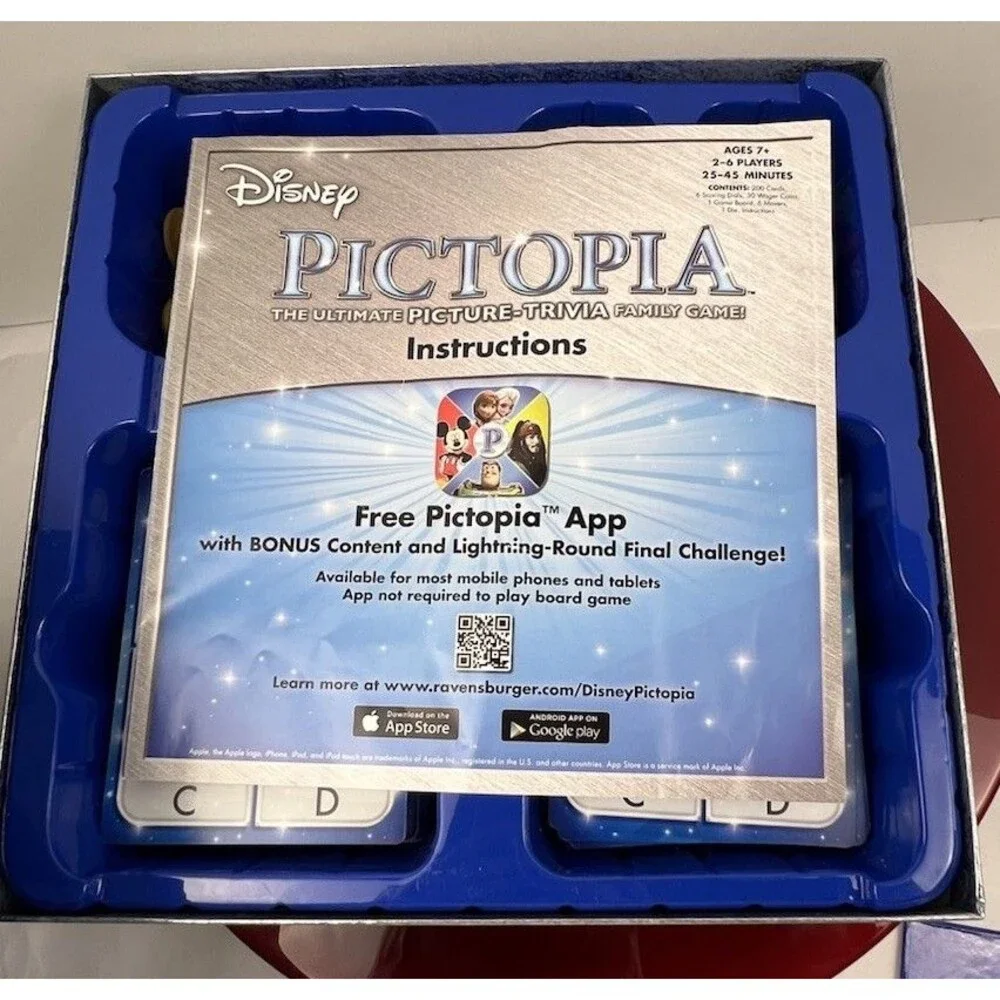 Disney Pictopia Board Game The Ultimate Picture-trivia Family Game EUC Complete